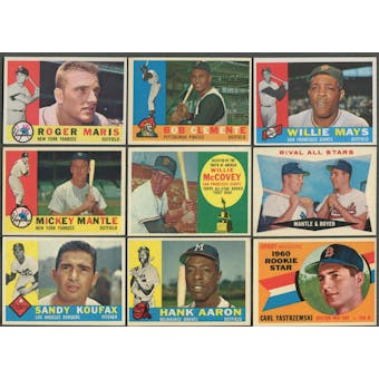 1960 Topps Baseball Complete Set (EX)