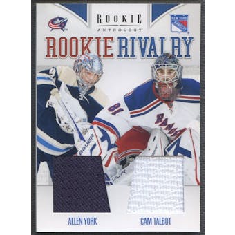 2011/12 Panini Rookie Anthology #41 Allen York & Cam Talbot Rookie Rivalry Dual Jersey