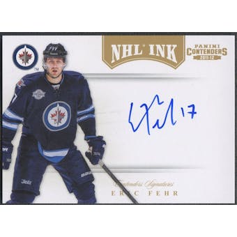 2011/12 Panini Contenders #67 Eric Fehr NHL Ink Gold Auto #20/25
