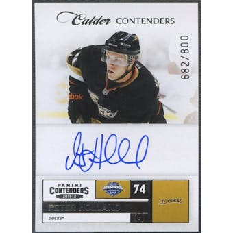 2011/12 Panini Contenders #202 Peter Holland Rookie Auto #682/800