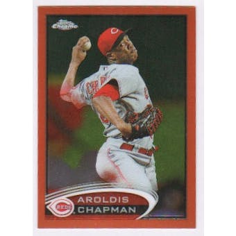 2012 Topps Chrome Orange Refractors #34 Aroldis Chapman