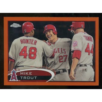 2012 Topps Chrome Orange Refractors #144 Mike Trout