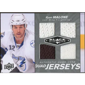 2010/11 Upper Deck Black Diamond Jerseys Quad #QJMA Ryan Malone