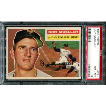 1956 Topps Baseball #241 Don Mueller PSA 8 (NM-MT) *6466