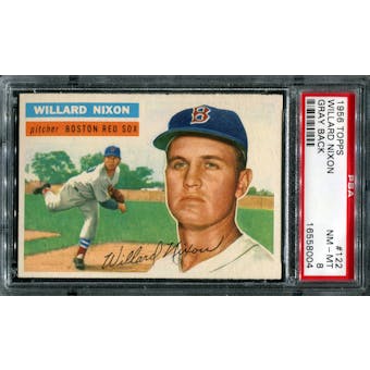 1956 Topps Baseball #122 Willard Nixon PSA 8 (NM-MT) *8004