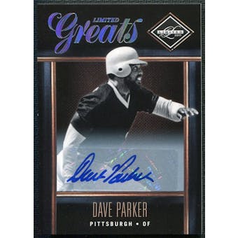 2011 Panini Limited Greats Signatures #20 Dave Parker Autograph 258/499