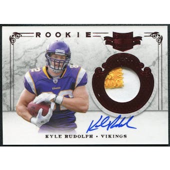 2011 Plates and Patches #214 Kyle Rudolph RC Jersey Patch Autograph 87/499