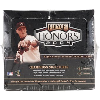 2004 Playoff Honors Baseball Hobby Box