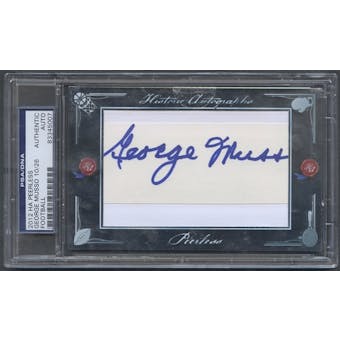 2012 Historic Autographs Peerless #109 George Musso Auto #10/26