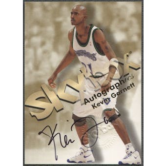 1998/99 SkyBox Premium #44 Kevin Garnett Autographics Auto