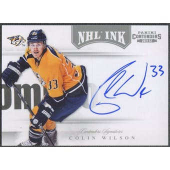 2011/12 Panini Contenders #31 Colin Wilson NHL Ink Auto SP