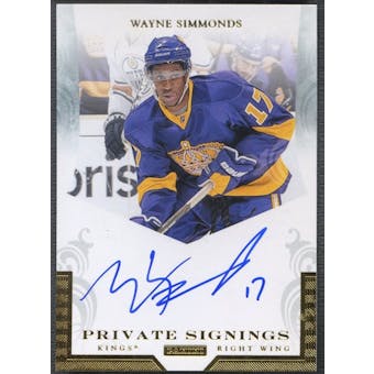 2011/12 Panini #WS Wayne Simmonds Private Signings Auto