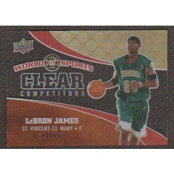 2010 Upper Deck World of Sports Clear Competitors #CC1 LeBron James /550