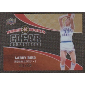 2010 Upper Deck World of Sports Clear Competitors #CC4 Larry Bird /550