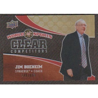 2010 Upper Deck World of Sports Clear Competitors #CC12 Jim Boeheim /550