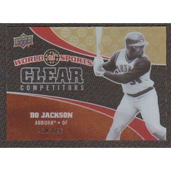 2010 Upper Deck World of Sports Clear Competitors #CC14 Bo Jackson /550