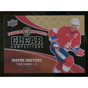 2010 Upper Deck World of Sports Clear Competitors #CC16 Wayne Gretzky /550