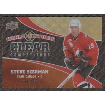 2010 Upper Deck World of Sports Clear Competitors #CC20 Steve Yzerman /550