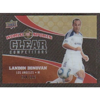 2010 Upper Deck World of Sports Clear Competitors #CC23 Landon Donovan /550