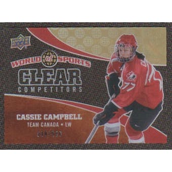 2010 Upper Deck World of Sports Clear Competitors #CC32 Cassie Campbell /550