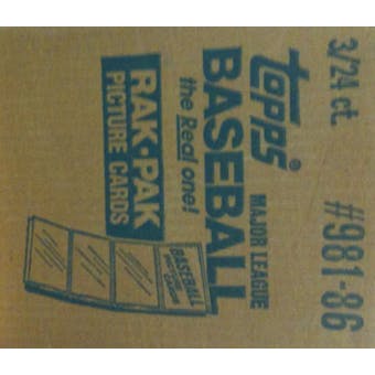 1986 Topps Baseball Rack 3-Box Case