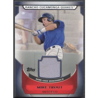 2011 Topps Pro Debut #MT Mike Trout Materials Jersey