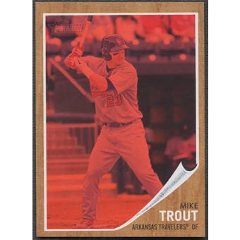 2011 Topps Heritage Minors #44 Mike Trout Red Tint #394/620