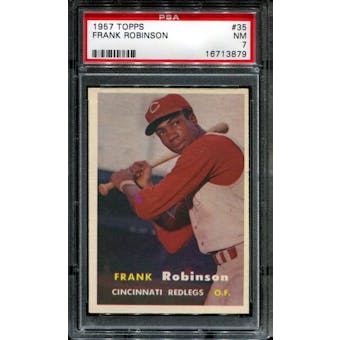 1957 Topps Baseball #35 Frank Robinson Rookie PSA 7 (NM) *3879