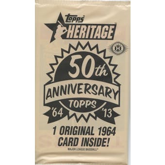 2013 Topps Heritage Baseball 1964 Buy Back Topper Pack