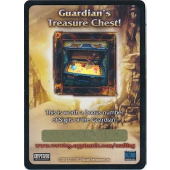 World of Warcraft Single Guardian's Treasure Chest Loot Card