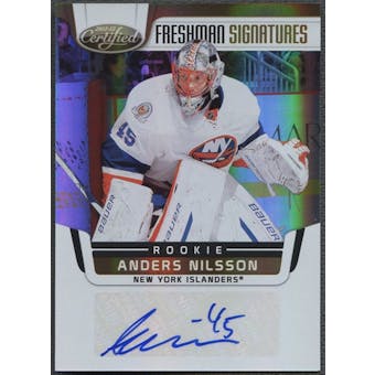 2011/12 Certified #227 Anders Nilsson Mirror Gold Rookie Auto #02/25