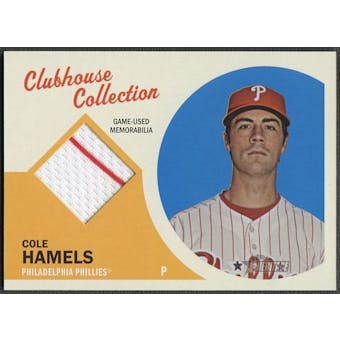 2012 Topps Heritage #CH Cole Hamels Clubhouse Collection Relics Jersey