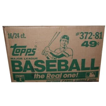 1981 Topps Baseball Cello 16-Box Case