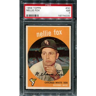 1959 Topps Baseball #30 Nellie Fox PSA 7 (NM) *4030