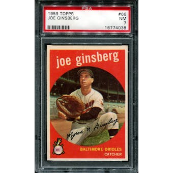 1959 Topps Baseball #66 Joe Ginsberg PSA 7 (NM) *4038