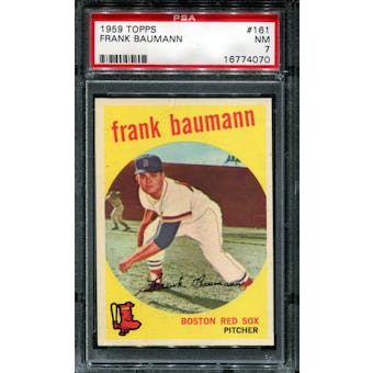 1959 Topps Baseball #161 Frank Baumann PSA 7 (NM) *4070