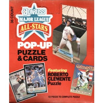 1987 Donruss All-Star Pop-up Baseball Wax Box