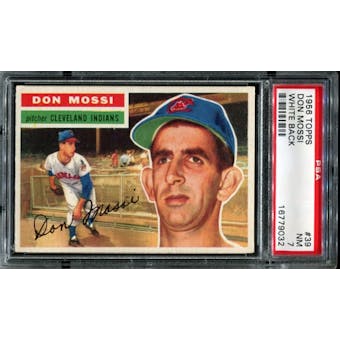 1956 Topps Baseball #39 Don Mossi PSA 7 (NM) *9032