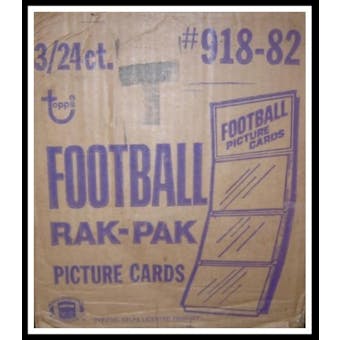 1982 Topps Football Rack 3-Box Case