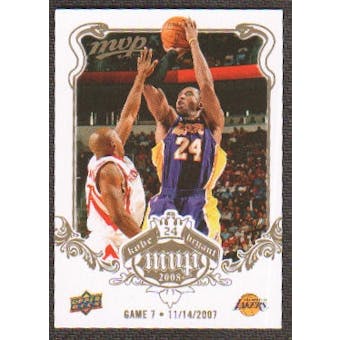 2008/09 Upper Deck MVP Kobe MVP  White #KB7 Kobe Bryant