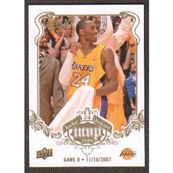 2008/09 Upper Deck MVP Kobe MVP White #KB8 Kobe Bryant