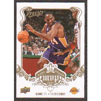 2008/09 Upper Deck MVP Kobe MVP White #KB11 Kobe Bryant