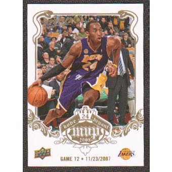 2008/09 Upper Deck MVP Kobe MVP White #KB12 Kobe Bryant