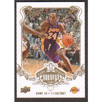 2008/09 Upper Deck MVP Kobe MVP White #KB16 Kobe Bryant