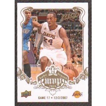 2008/09 Upper Deck MVP Kobe MVP White #KB17 Kobe Bryant