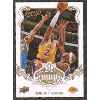 2008/09 Upper Deck MVP Kobe MVP White #KB20 Kobe Bryant