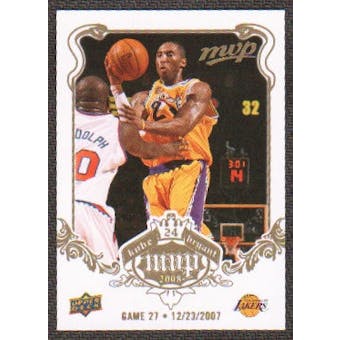 2008/09 Upper Deck MVP Kobe MVP White #KB27 Kobe Bryant