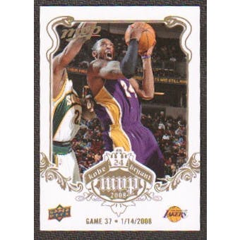 2008/09 Upper Deck MVP Kobe MVP White #KB37 Kobe Bryant