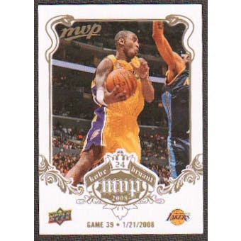 2008/09 Upper Deck MVP Kobe MVP White #KB39 Kobe Bryant