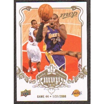 2008/09 Upper Deck MVP Kobe MVP White #KB44 Kobe Bryant